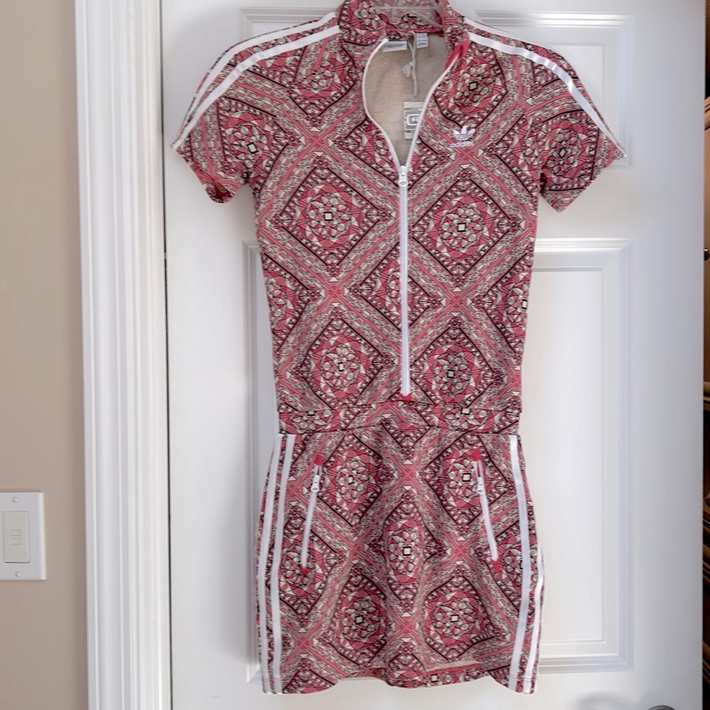 ADIDAS Trefoil Girls  Stained Glass Dress L